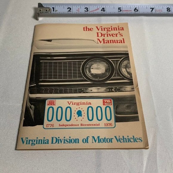 DMV Other Vintage 975 1976 Virginia Dmv Drivers License Training